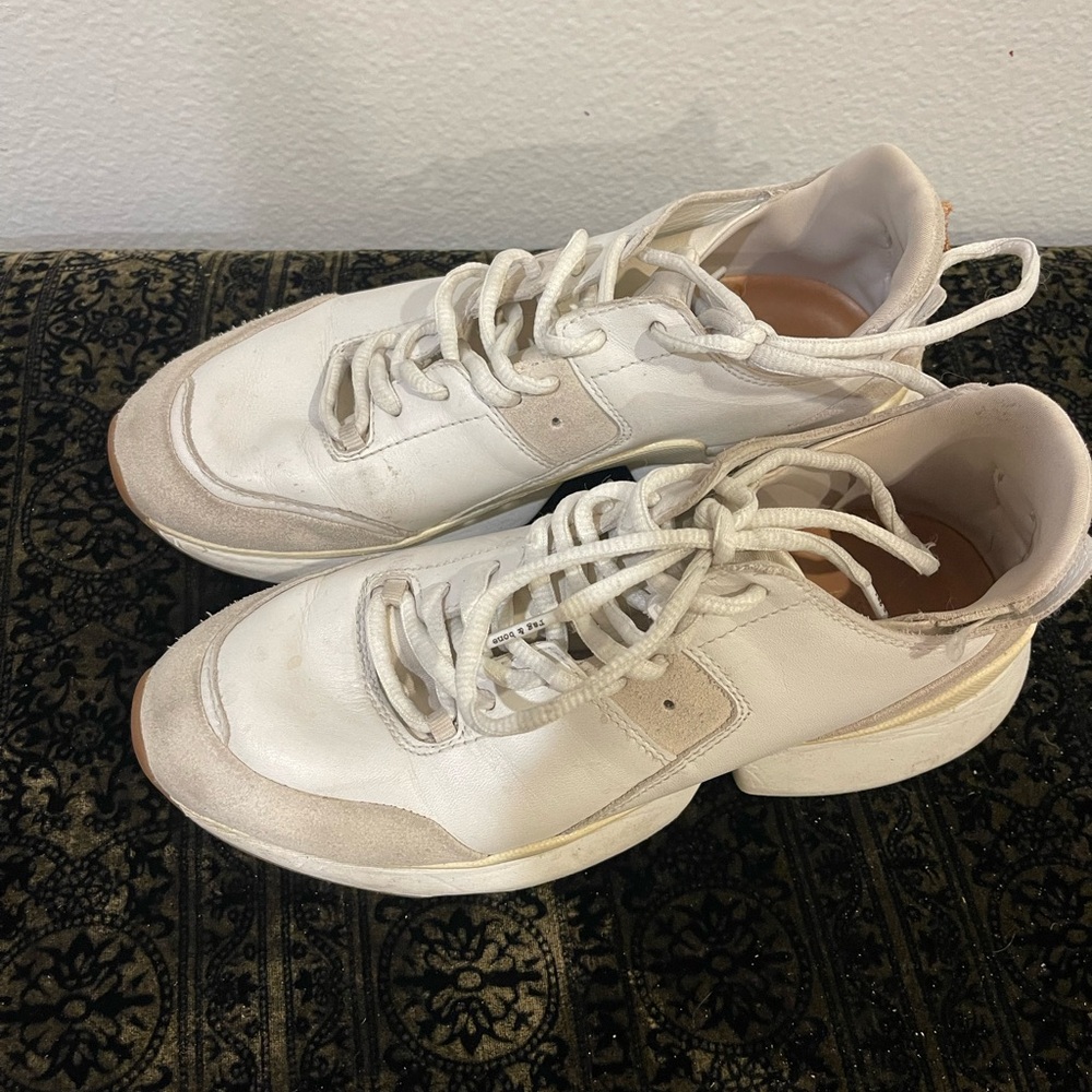 White and Cream Sneakers